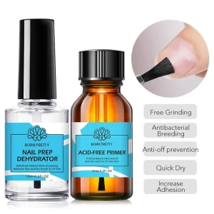 15ML Nail Prep Dehydrator Nail Primer Free Grinding No Hurt Nail Art Tool