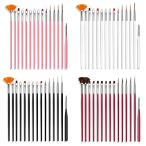 15Pcs Set High Quality Acrylic Nail Brush Accessories Tools Salon Supplies Professional Clean up Nail Brush Diy Nail Tools
