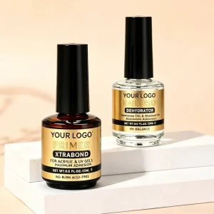 15ml Nail Primer and Dehydrator for Gel X Acid Free Acrylic Powder Nail Prep Kit pH Balancing Bonder Strong Adhesion