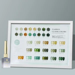 16 Colors Mint Green Jelly Gel Polish Set Soak Off UV LED Nail Gel Summer Translucent Nail Art OEM