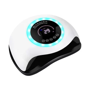 168w Professional Auto Sensor Big Touch Screen Uv Led Curing Nail Drying Lamp Manicure Light With Colorful Lights Ring