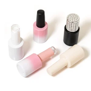 16Ml Gradient Pink Reusable Nail Gel Polish Bottle Unique Cap Custom Shape Bottle Gel Uv Nail Polish Remover Bottle