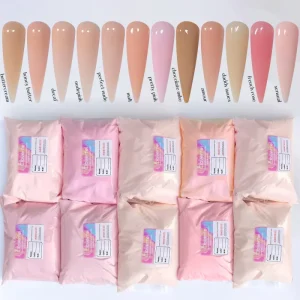 1KG Cover PINK Bulk Nail Acrylic Powder 3 in 1 Personal Nail Dipping Acrylic Powder