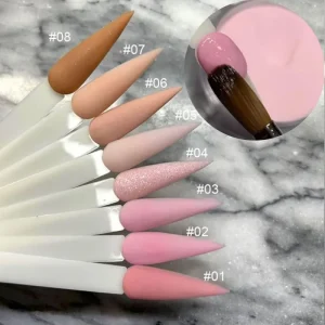 1Kg Nude Nail Acrylic Powder Light Color Carving Crystal Dipping Powder Professional Pink Nail Extension Builder Acrylic Powder