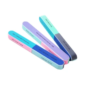 1PCS SET Six sided Polishing File Nail Tool Creative Printing Nail File Sanding Professional Nail File Drop Shipping NAD017