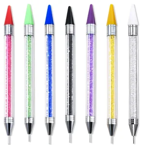 1Pc Nail Art Dotting Pen Double End Painting DIY Brush Rhinestone Handle Diamond Picker Manicure Dotting Tool Nail Accessories