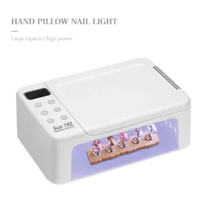 2 in 1 Hand Pillow Nail Lamp Fast Dry Foldable UV LED Lamp Curing Gel Nail Polish Manicure Tools