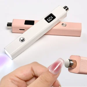 2 in 1 Nail Art Cat Eye Magnet Stick Portable Mini Manicure Gel Dryer UV LED Nail Lamps