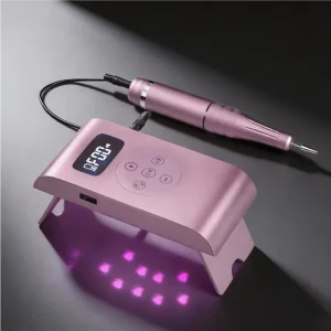 2 in 1 Nail Salon Portable Rechargeable Professional Equipment 35000RPM Electric Nail Drill Machine