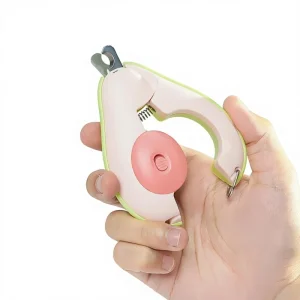 2-in-1 Pet Nail Clippers Battery Cat Nail Clippers Dog Electric Nail Grinder Animal Multi-Functional Nail Clipper Tool