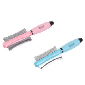 2 in 1 Silicone Handle Deshedding Combs Dog and Cat Grooming Tool Daily Grooming Brush