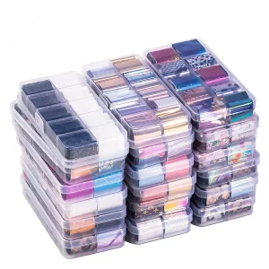 2.5*100cm Fashion Art Nail Foil Transfer Stickers Nail Decals Transfer Foil Box DIY Nail Art