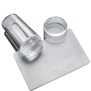 2.8 Hot Jelly Head Clear Silicone Nail Art Stamper Scraper 2.8cm Transparent Stamp Nail Manicure Stamping Tools