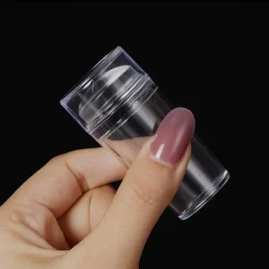 2.8CM Transparent Nail Silicone Nail Art Stamper Scraper Manicure Stamping Tools