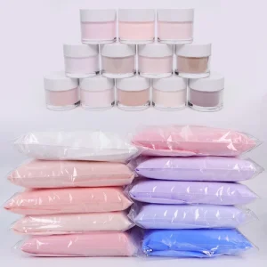 200 Colors High Quality Custom Nail Acrylic Powder 3 in 1 Bulk Dipping Acrylic Powder for Nails Vendors