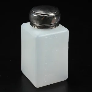 200ml Liquid Alcohol Press Nail Polish Remover Dispenser Cleaner Pumping Bottle Refillable Bottle