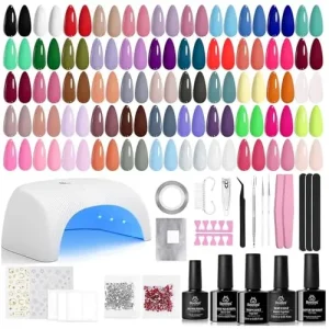21 piece Colour Gel Set 15 colour Nail Polish Gel 6 colour Extension Gel Nail Lamp Stickers Nail Art Tool Kit