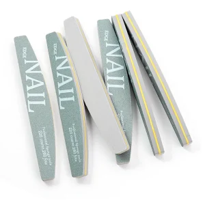 220 280 Professional Nail Files Buffer Half Moon Nail Beauty Tools Double Sided Sponge Block Pedicure Manicure Tool