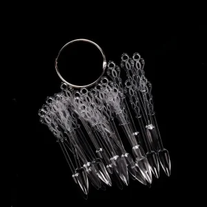 24 Colors Detachable Fan Shaped Nail Color Chart With Iron Ring Nail Polish Gel Display Practice Nail Art Tips for Manicure DIY
