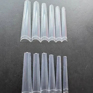 240pcs Box Clear Extension Xxl Xxxl Long Stiletto Square Coffin Soft Gel Full Cover Nails