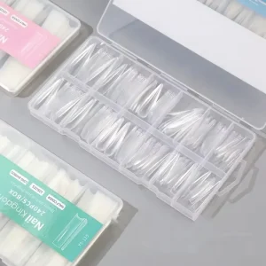 240pcs extra Long XXXL Natural Full Cover Stiletto Almond ABS Nail Tips Square Round Artificial Nail Tips
