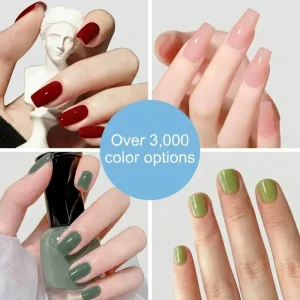 24PCS Short Square Press on Nails Solid Color ABS Material High Quality Factory False Nails