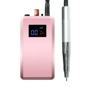 24W Small Hand Nail Drill Portable Hand Polishing Large Power Capacity Nail Making Machine With Handpiece