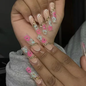 24pcs High Quality ABS French Style Press On Fake Nails New Fashion Design for Finger Application