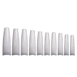 24pcs Pink Nude White French Fake Nails Squoval Square False Press on Nails for Girls Full Cover Wear Finger Nail Art Tips