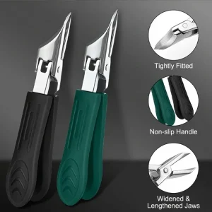 25° Slant Edge Nail Clipper Anti Splash Eagle Beak Oblique Toe Nail Trimmers for Toenail Professional Manicure Tools