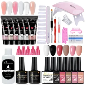 26 Pieces Crystal Extension Glue Nail Salon Special UV Nail Phototherapy Glue Construction Shaping Glue Set