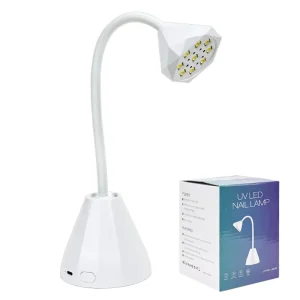 27W Rechargeable Desktop Diamond Head Nail Lamp No Black Hand Quick Drying USB UV Led Nail Lamp