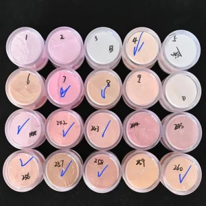 28 Nude Colors 1OZ 30g Nail Acrylic Powder Fast Drying 2 in 1 Gel Pink Brown Nails Extention Carving Dipping Acrylic Powder