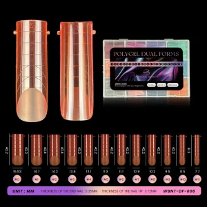 288Pcs box Classical Full Cover Artificial Nail Tips PP Material Salon Quality