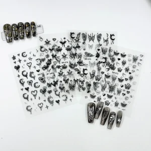 2D Nail Stickers Sticker Art Butterfly Nail Art Stickers Decals for Nails