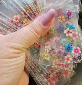 2D Nature Dried Flowers Nail Art Decals Pressed Nature Flowers for Nail Decoration