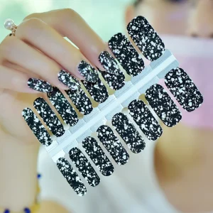 2D Plastic Nail Polish Stickers Gel Nail Art Decoration Wraps Nail Art Supplier