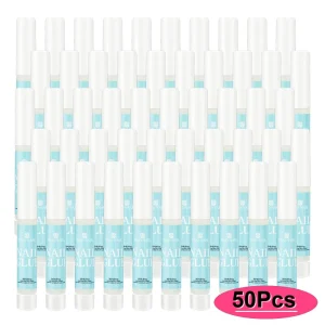 2G Clear Nail Acrylic Liquid Nail Art Wear 50pcs Long Lasting Nail Glue Gel