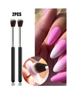 2Pcs Set 17.5cm Acrylic Powder Nail Brush Professional Acrylic Powder Extension Nail Brushes Manicure Nail Tools