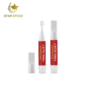 2g Mini Nail Glue Super Dri Strong Hold 1s 2s 3s Pink Instant Dry Glue for Press on Nails False Nail Tips Twist Cap