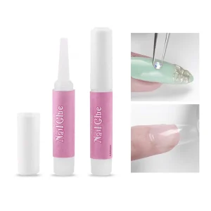 2ml Mini Nail Tips Glue for Acrylic Press on Nails Nail Rhinestones Long Lasting Adhesive Glue Manicure Tools