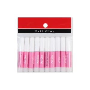 2ml Mini Super Strong Nail Glue No Drip Long Lasting Adhesive for Acrylic Press on Nails Rhinestones with Private Label Manicure