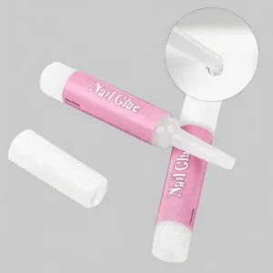 2ml Professional Nail Glue Strong Long-Lasting Liquid Adhesive with Fast Drying Non-Toxic Eco-Friendly for Nail Art