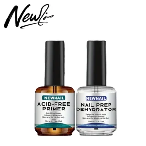 2pcs set 15ml Acid Free Fast Dry Balancing PH Natural Prep Dehydrator Nail Bond Vegan Acrylic Powder Primer