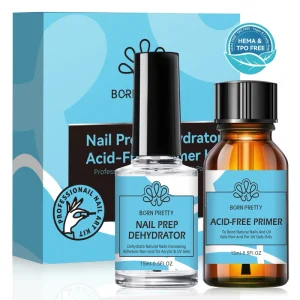 2pcs set Acid Free Nail Bonding Primer Set Private Label Fast Dry Nail Prep Kit for Manicure Salon