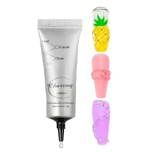 3 1 Rhinestone Glue 10ml Water Based 3D Sculpting Edge Sealing Nail Glue Modeling Gel Clear Soak UV Gel Polish Filling Gem