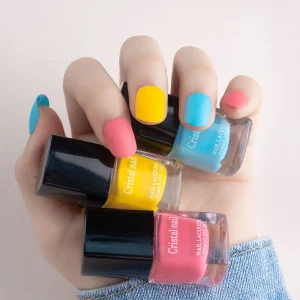 3 Colors Set 6ml Water Based Non toxic Odorless Long Lasting Easy Remove Nail Polish for Cute Girl