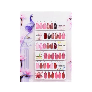 3 Style Optional Cover Design 36 Colors Removable Slot Nail Gel Display Acrylic Book Nail Tips Chart