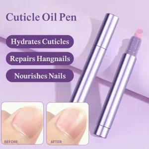3 in 1 Cuticle Oil Pen Cuticle Pusher Nail Pen Dead Skin & Cuticle Remover Oil Pen with Ceramic Tip for Nails Care
