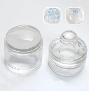 3 in 1 Manicure Stamper Tool Silicone Nail Seal Transparent Detachable Three Head Silicone Beauty Nail